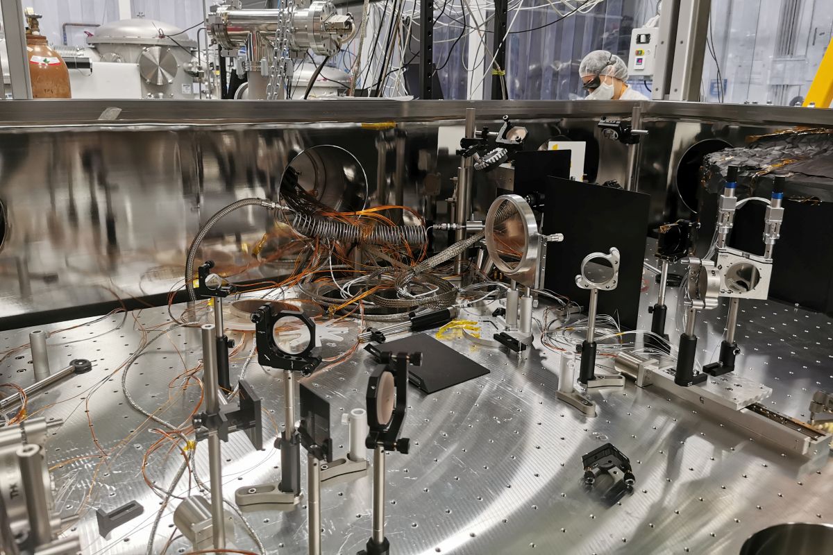 Interaction chamber where LWFA is performed